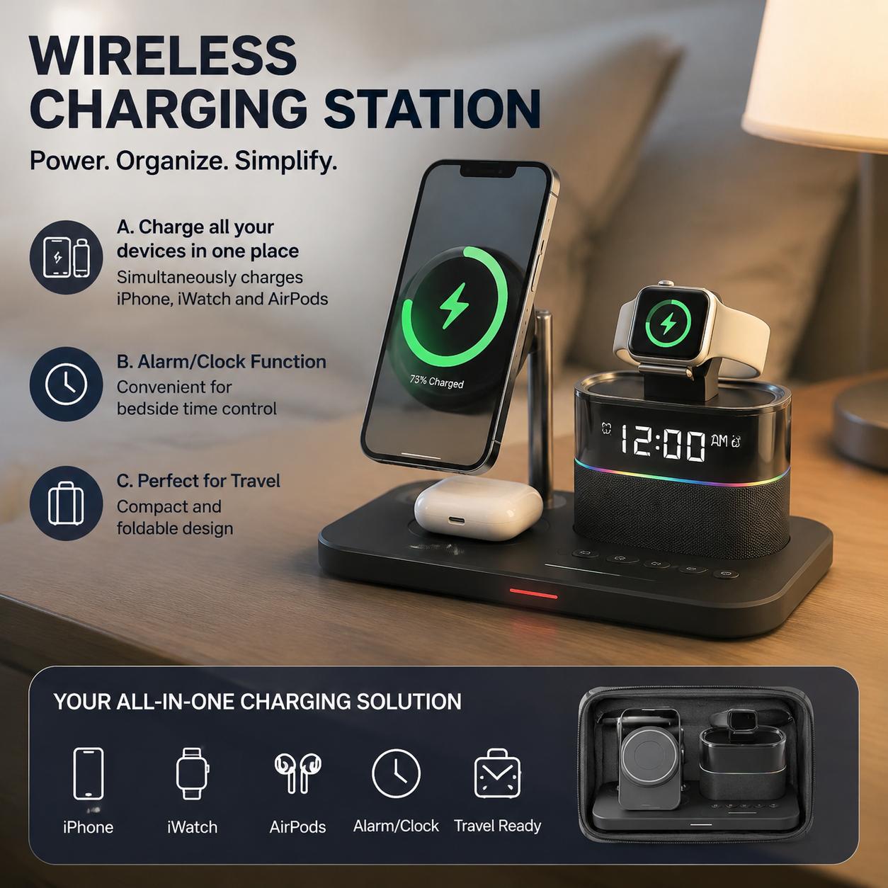 Micro Usb Cable - 마그네틱 무선 충전 스테이션 (아이폰 12,