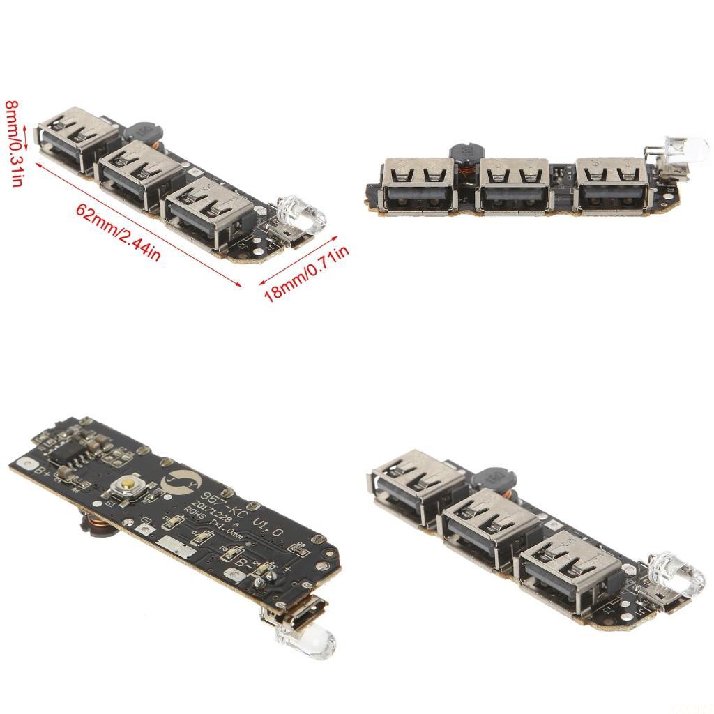 Li Ion Charger Module - B03F 5V 2.1A 3 USB 전원