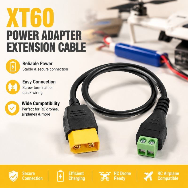 Screw Terminal Block - XT60 커넥터 남성-여성 2핀 나사 단자
