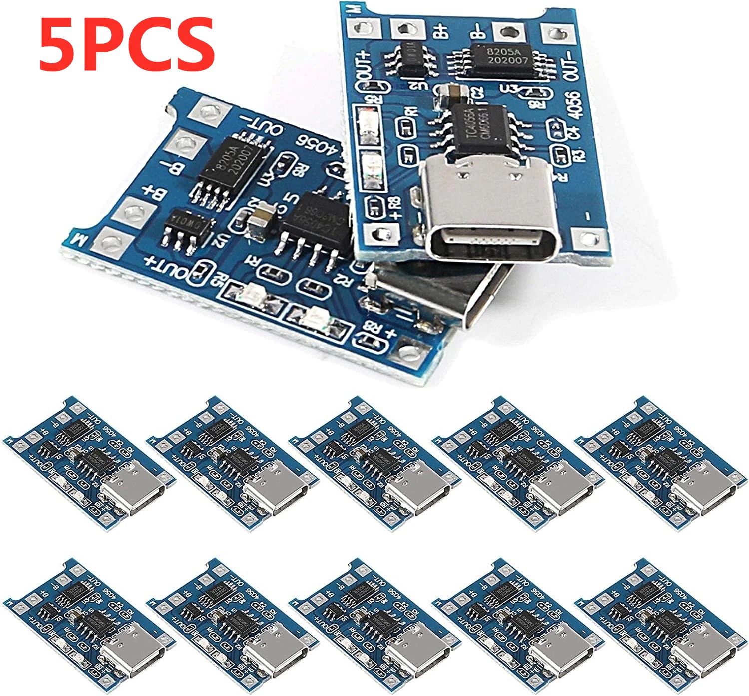 Li Ion Charger Module - 2/5PC Type-C 마이크로 미니 5V1A 18650