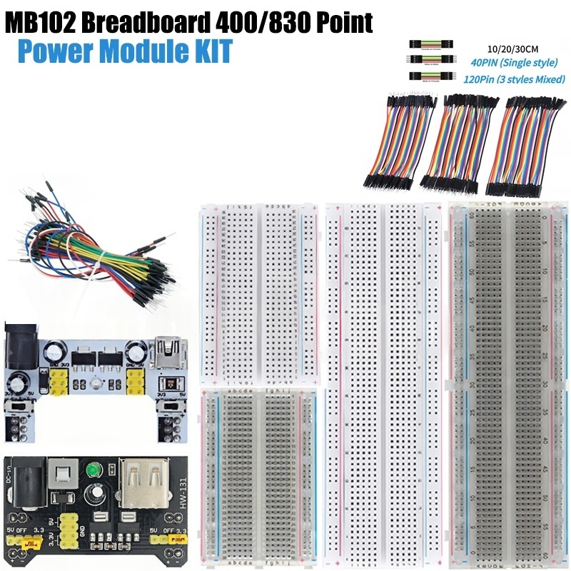 Breadboard 400 Point - MB-102 MB102 브레드보드 400 830 포인트