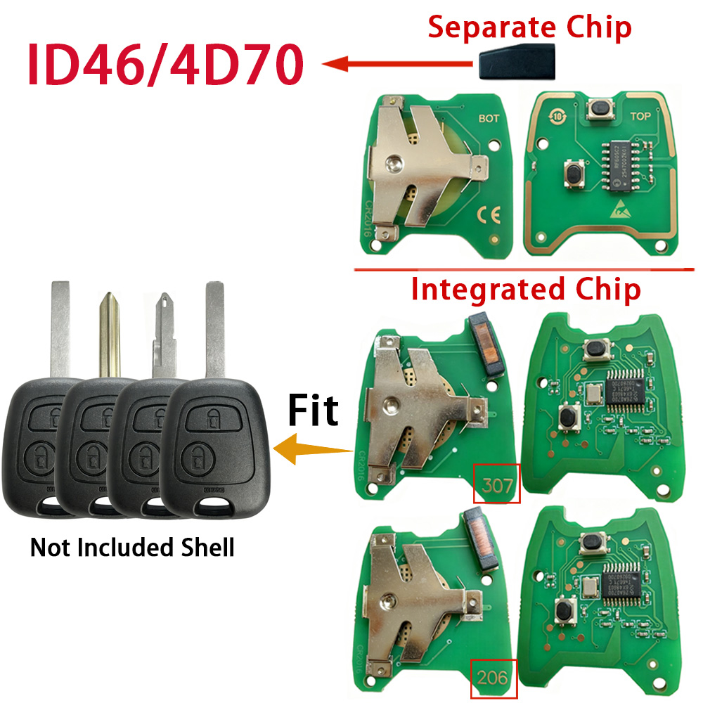 4D70 / ID46 칩 PCB 433Mhz 시트로엥  - Proto Board 리뷰 및 가격