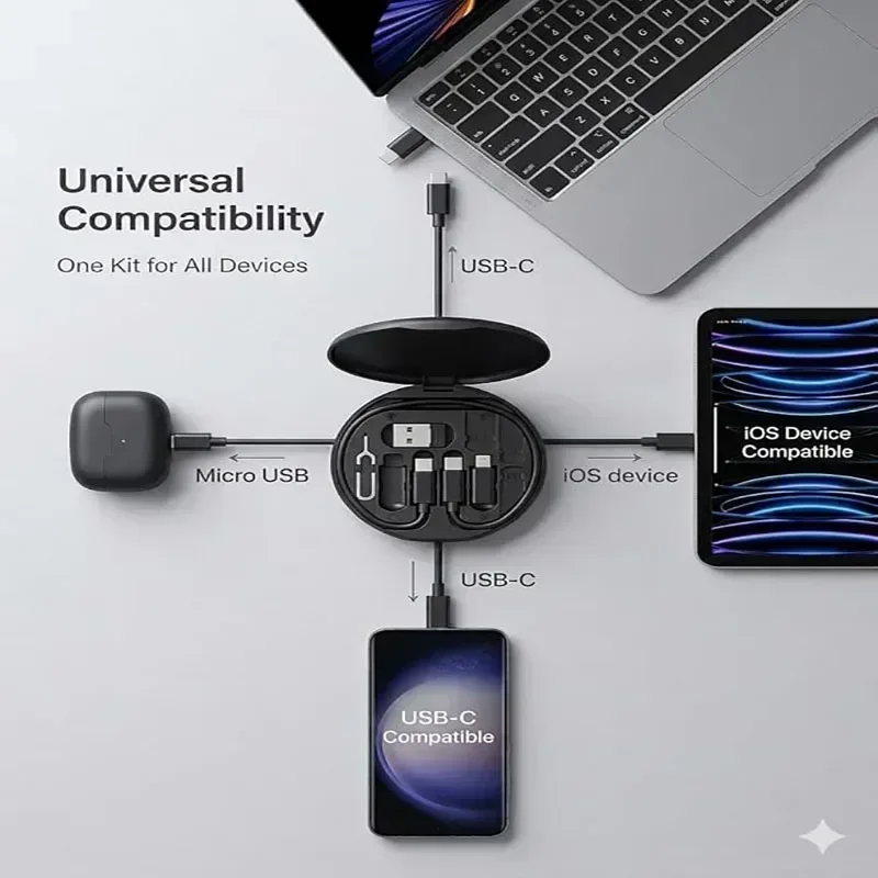 60W 고속 충전 케이블 세트, 내장형 휴대폰 거치대, - Micro Usb Cable 리뷰 및 가격