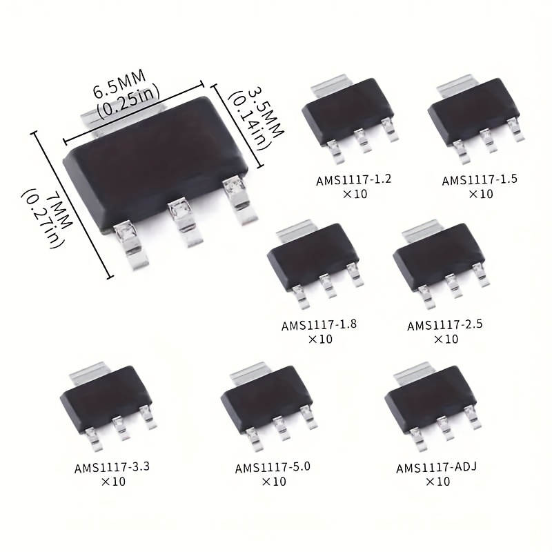 70pcs 키트 전압 조정기 키트 AMS1117 1.2 - Ams1117 Module 리뷰 및 가격