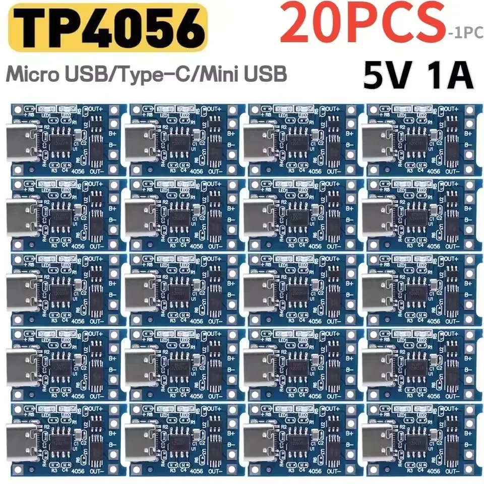 1-20PCS Type-c/Micro/Mini USB  - Li Ion Charger Module 리뷰 및 가격