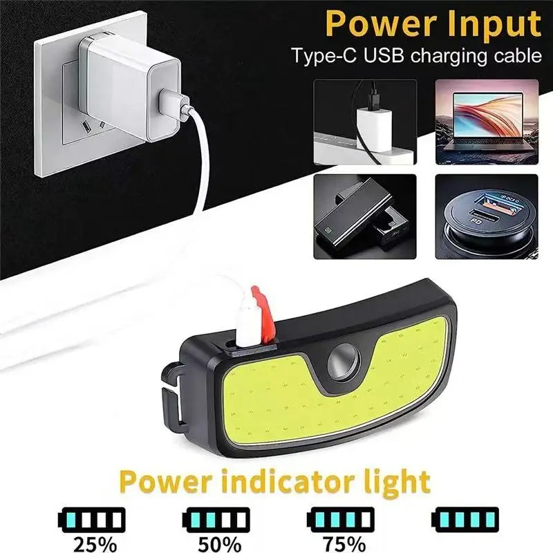 강력한 COB 헤드램프 Type-c/USB 충전식 헤드 - Usb C Cable 리뷰 및 가격