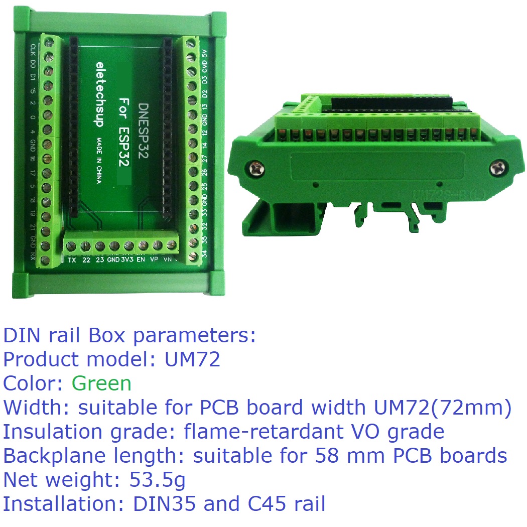 ESP32 DIN 레일 마운트 스크류 터미널 블록 어댑 - Screw Terminal Block 리뷰 및 가격