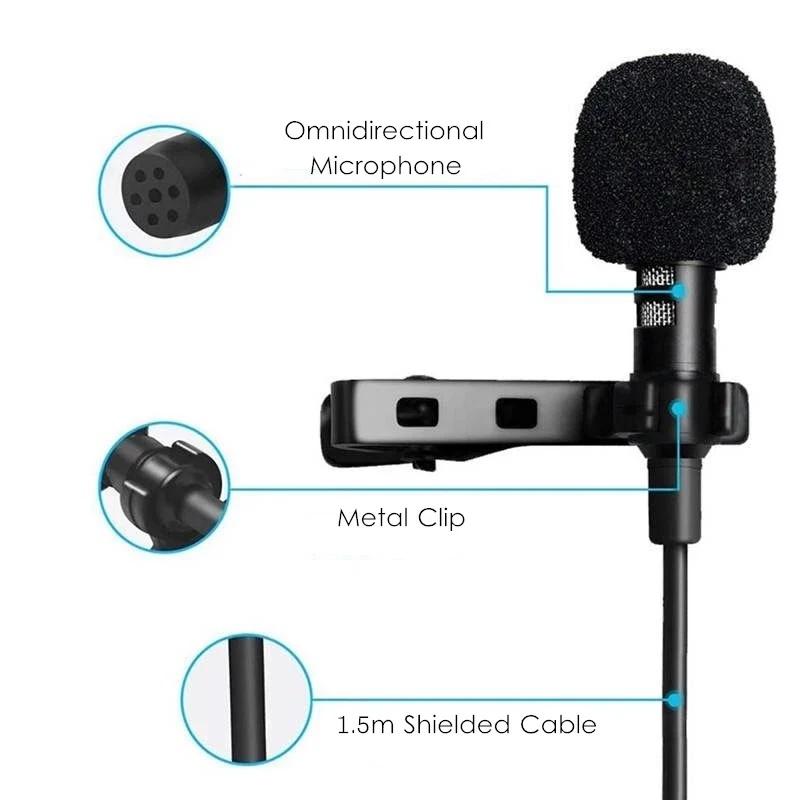 1-5개 휴대용 USB 미니 라발리에 마이크 /3.5m - Usb C Cable 리뷰 및 가격