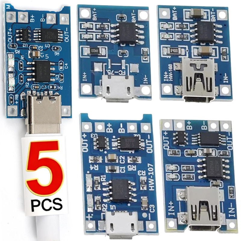 5V 3A 마이크로/타입-c/미니 18650 TP405 - Li Ion Charger Module 리뷰 및 가격