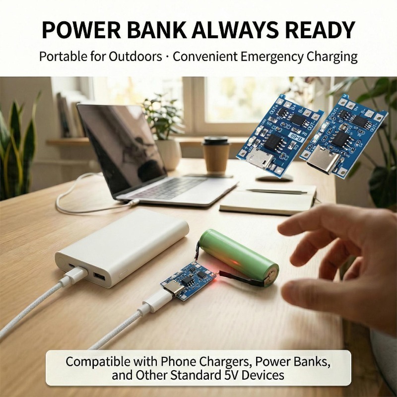 5V 3A 마이크로/타입-c/미니 18650 TP405 - Li Ion Charger Module 리뷰 및 가격