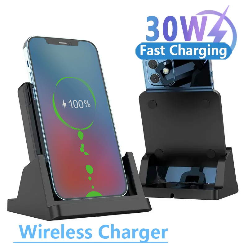 30W 무선 ​​충전기 패드 스탠드 데스크탑 초박형 휴 - Micro Usb Cable 리뷰 및 가격